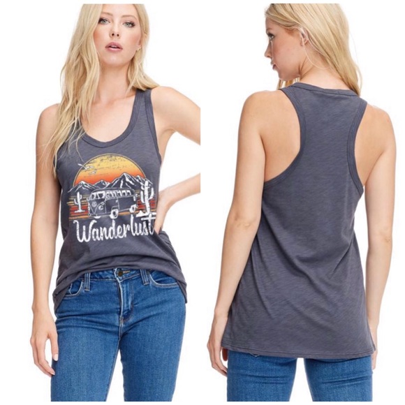 Pink Wanderlust Tank - Picture 4 of 6